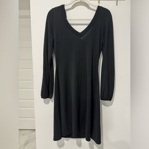 Boston Proper, size 12 , black long sleeve mini dress